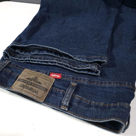 Bootcut High Rise Jeans 48x30 Mens Dark Wash Relaxed Fit Stretch Comfort Western - Picture 13 of 13